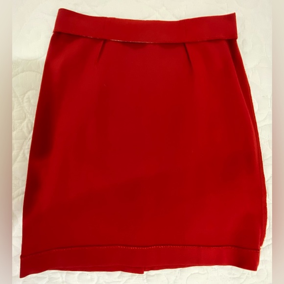 J.jill Small Red Ponte Knit Pencil Skirt - Picture 5 of 9